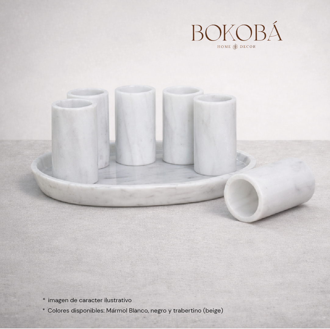 Set de 6 Tequileros cilíndricos Diego